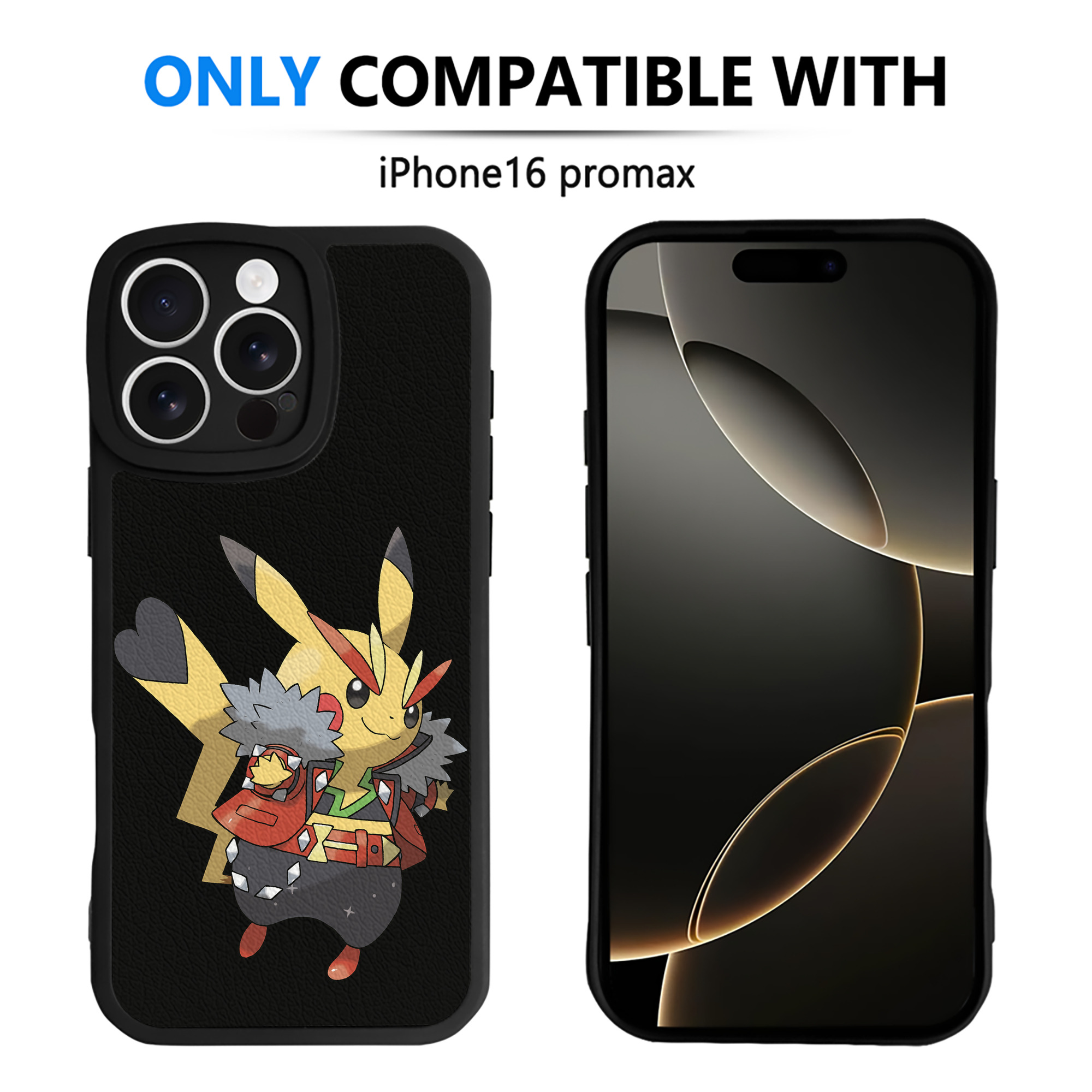 （画像用） ポケットモンスター Pokémon 【iPhone 16シリーズ対応】シリコンスマホケース（レザー調） 材質：シリコン